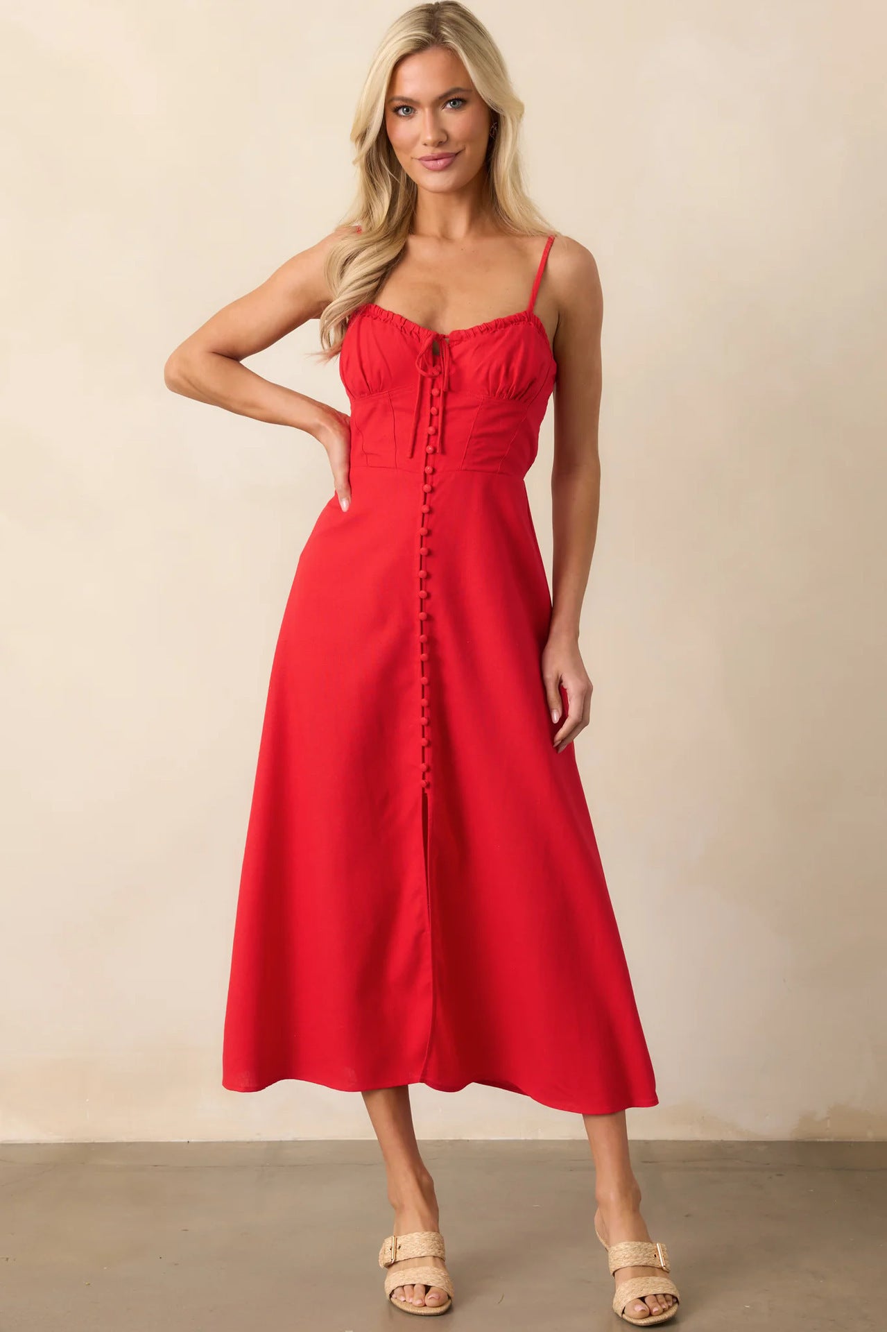 Women's Summer Fashion Sexy Backless Smocking Waist Dress