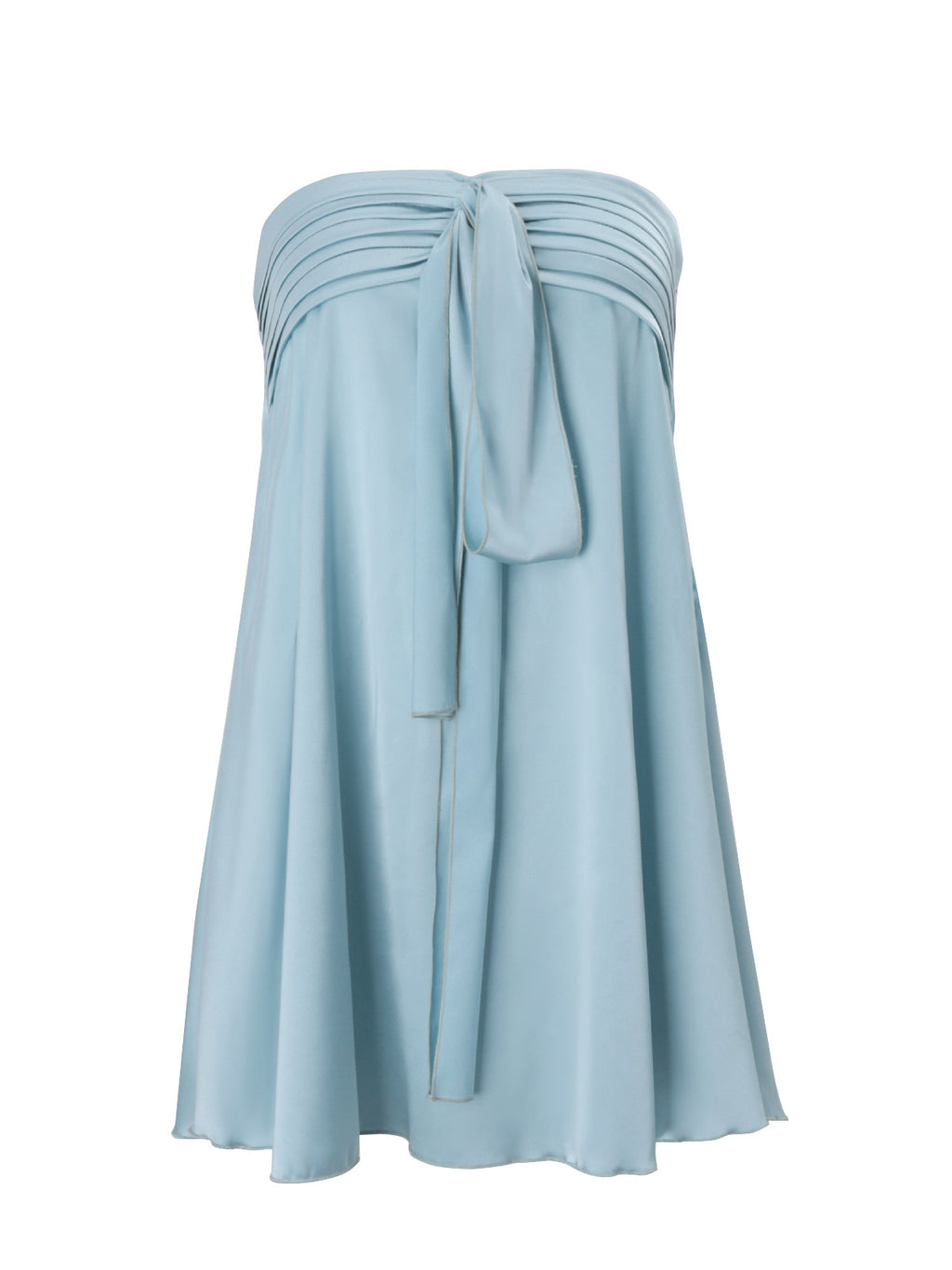 Women's Spring Fashion Hot Street Style Satin Tube Strap Solid Color Dress