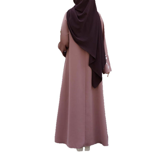 Attractive Robe Solid Color Embroidered Loose Plus Size