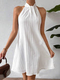Cool Casual Women's Halter Pleated Cross Skirts