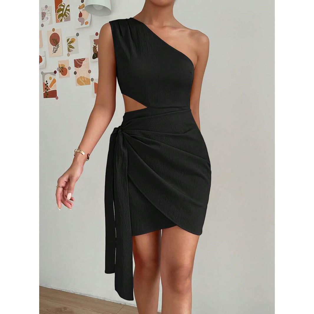 Stylish Glamorous Innovative Side Stomach Blanket Dress