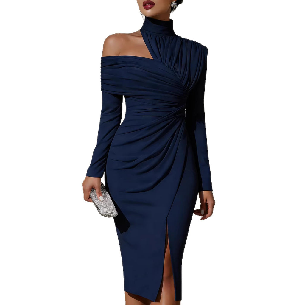Women's Spring Solid Color Elegant Graceful Casual Dress