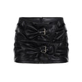 Women's Personality Rivets Leather Punk Sexy Hot Miniskirt Clothing