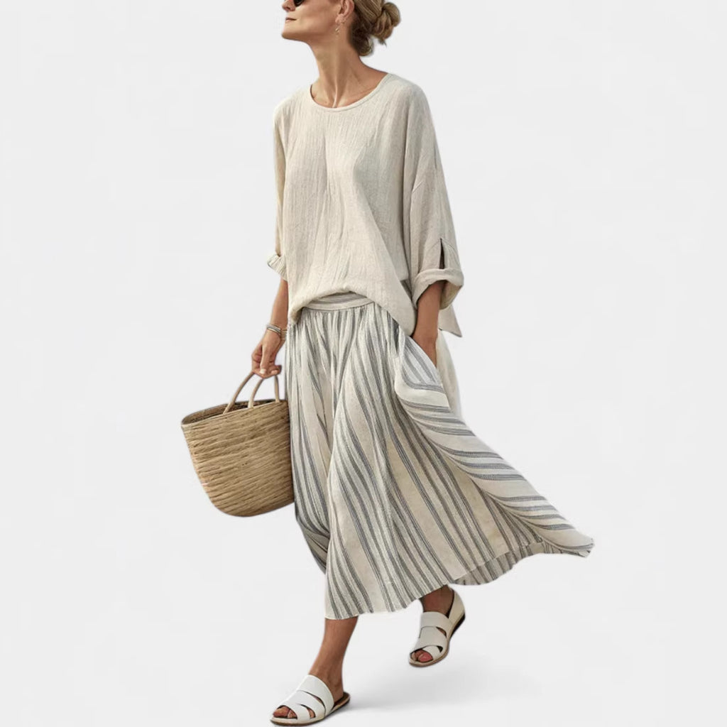 Women's Large Loose Casual Summer Fashion Seaside Blouse