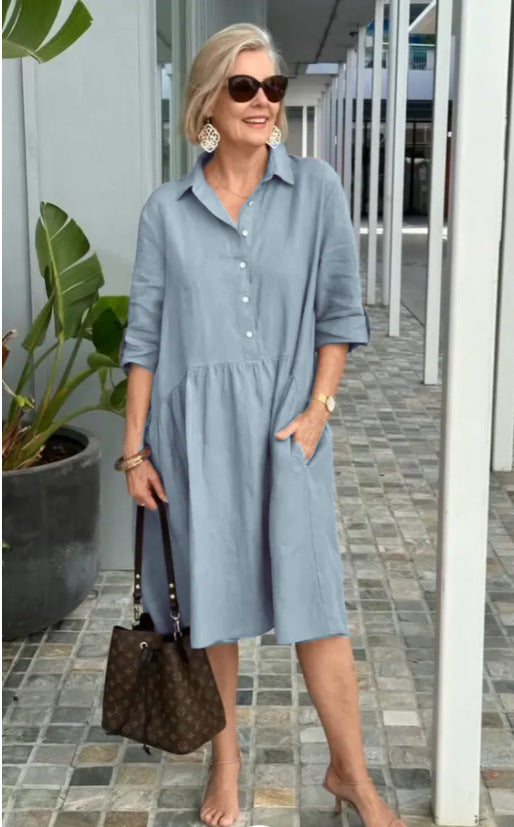 Durable Women's Loose Casual Elegant Commuter Dress