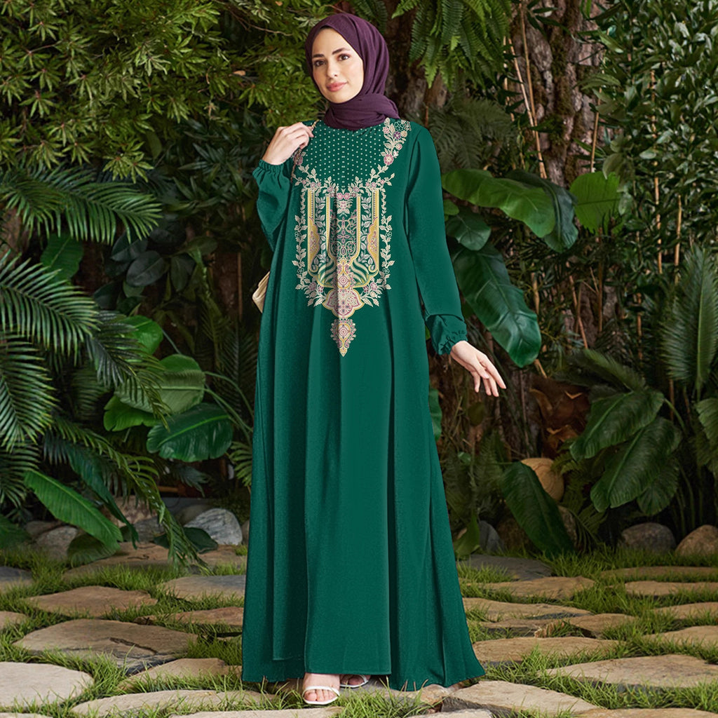 Unique Graceful Charming Autumn Fashion Printed Dress