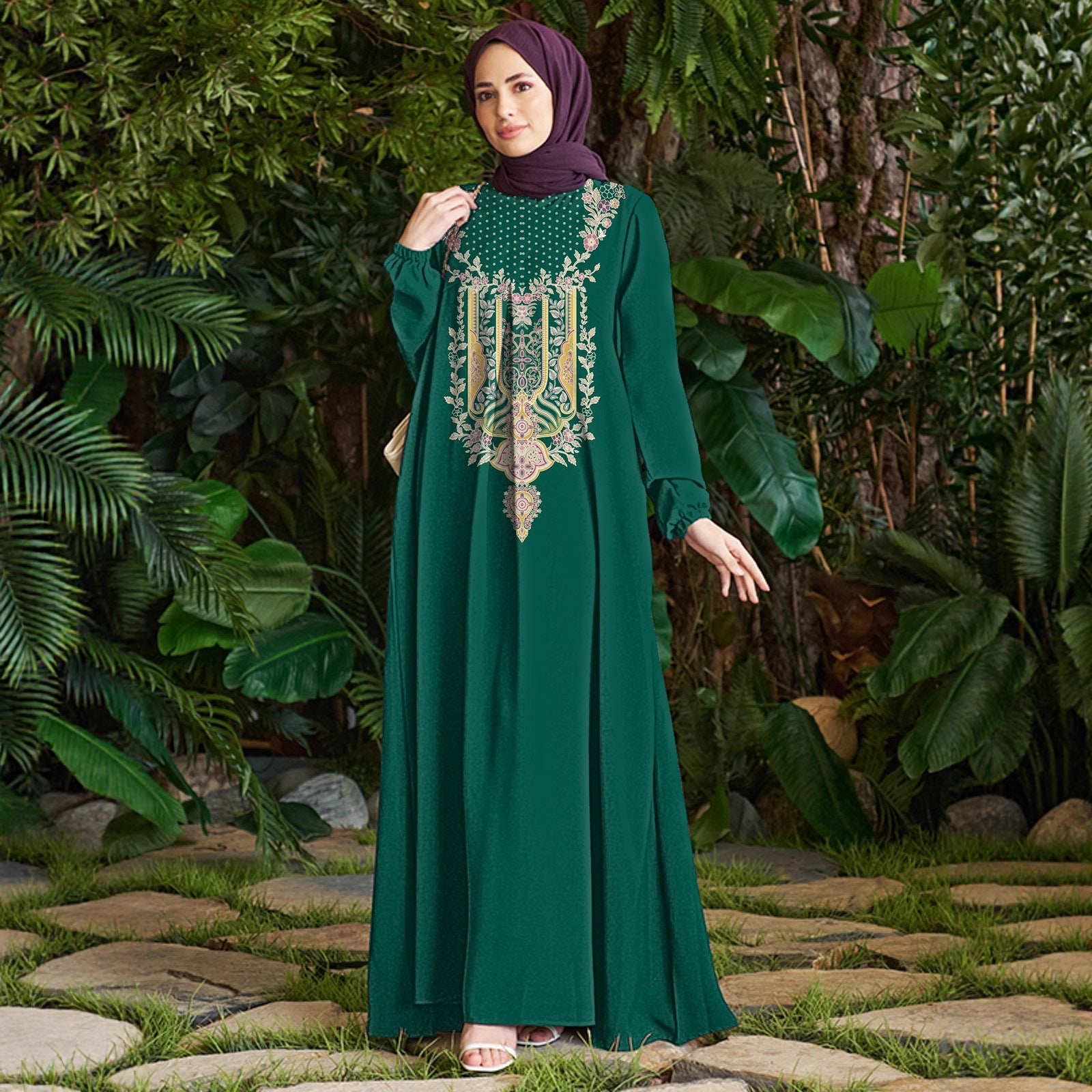 Unique Graceful Charming Autumn Fashion Printed Dress
