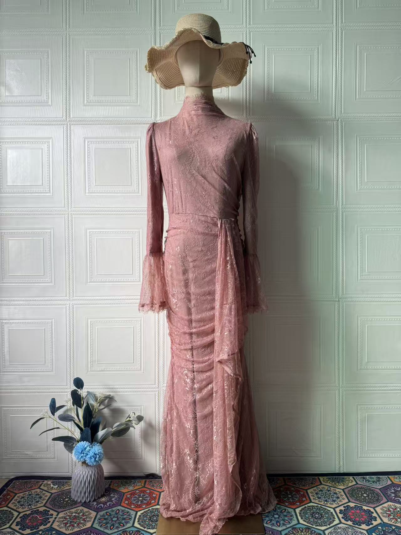 Women's Spring Fresh Elegant Noble Long Sleeve Dress