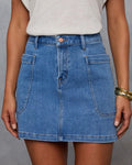 Innovative Women's Casual Stretch Washed Denim Skirts