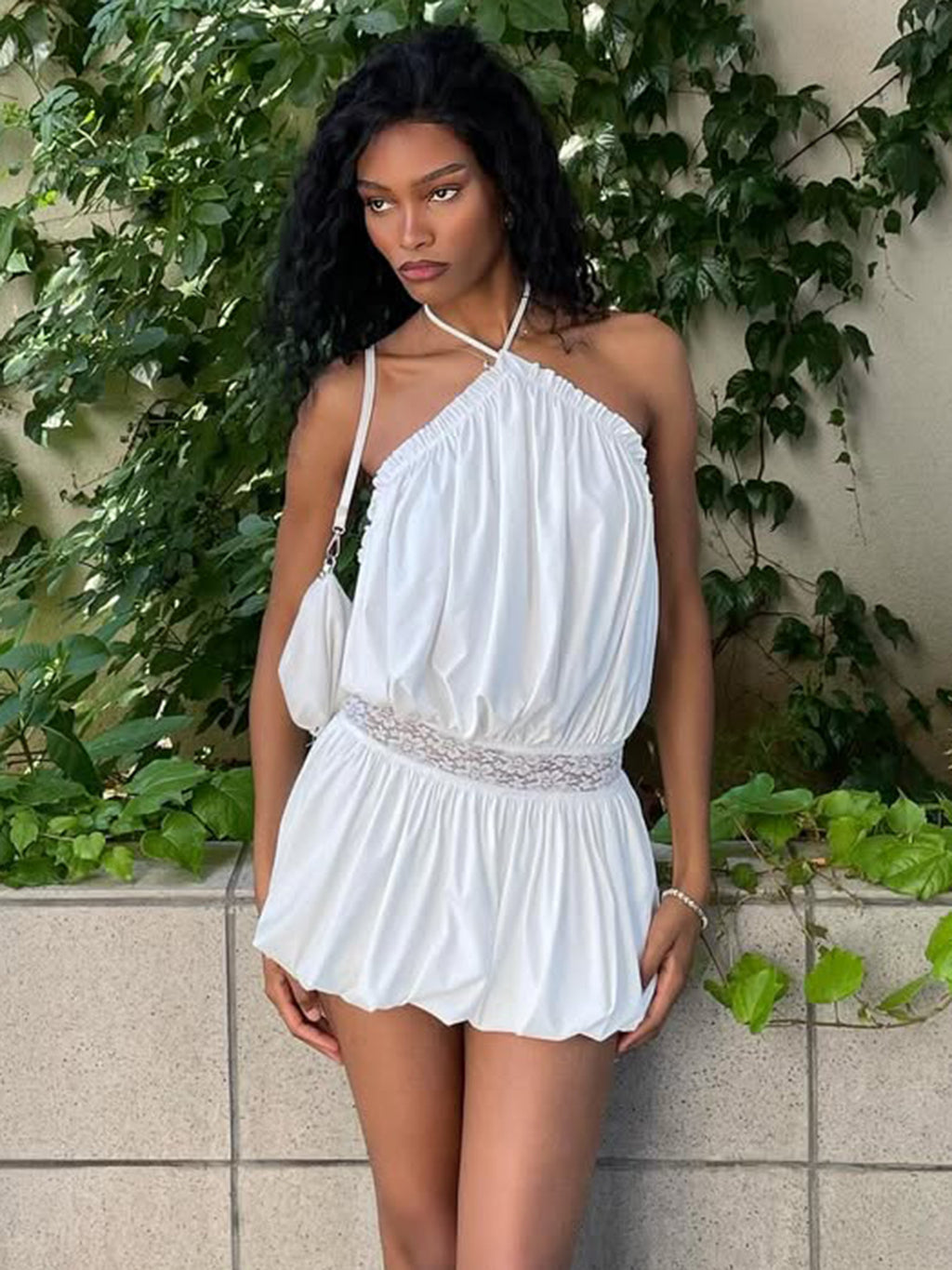 Women's Beautiful Back Halter Sexy Slimming Summer Dress