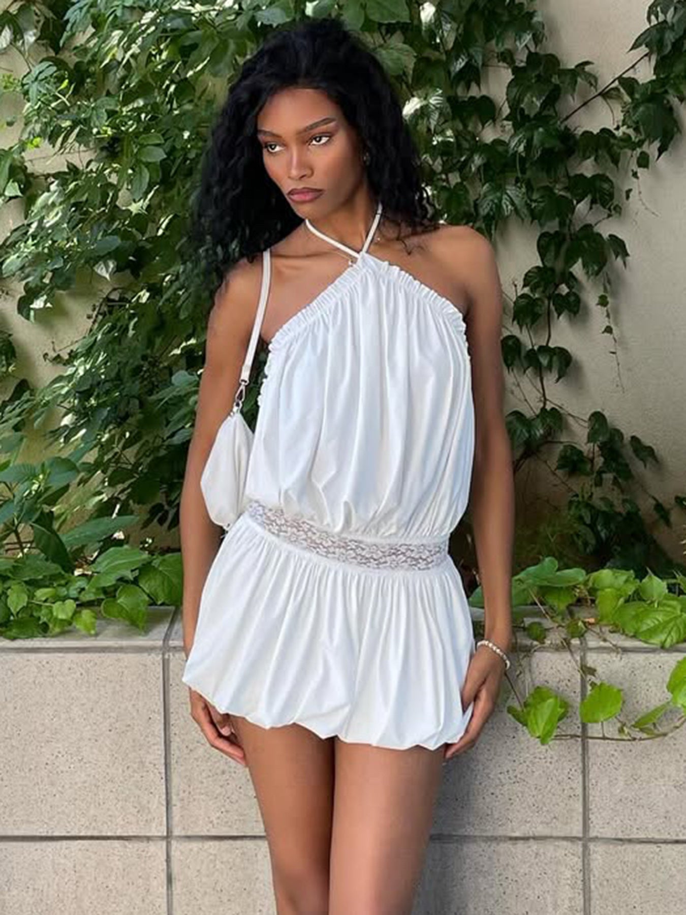 Women's Beautiful Back Halter Sexy Slimming Summer Dress