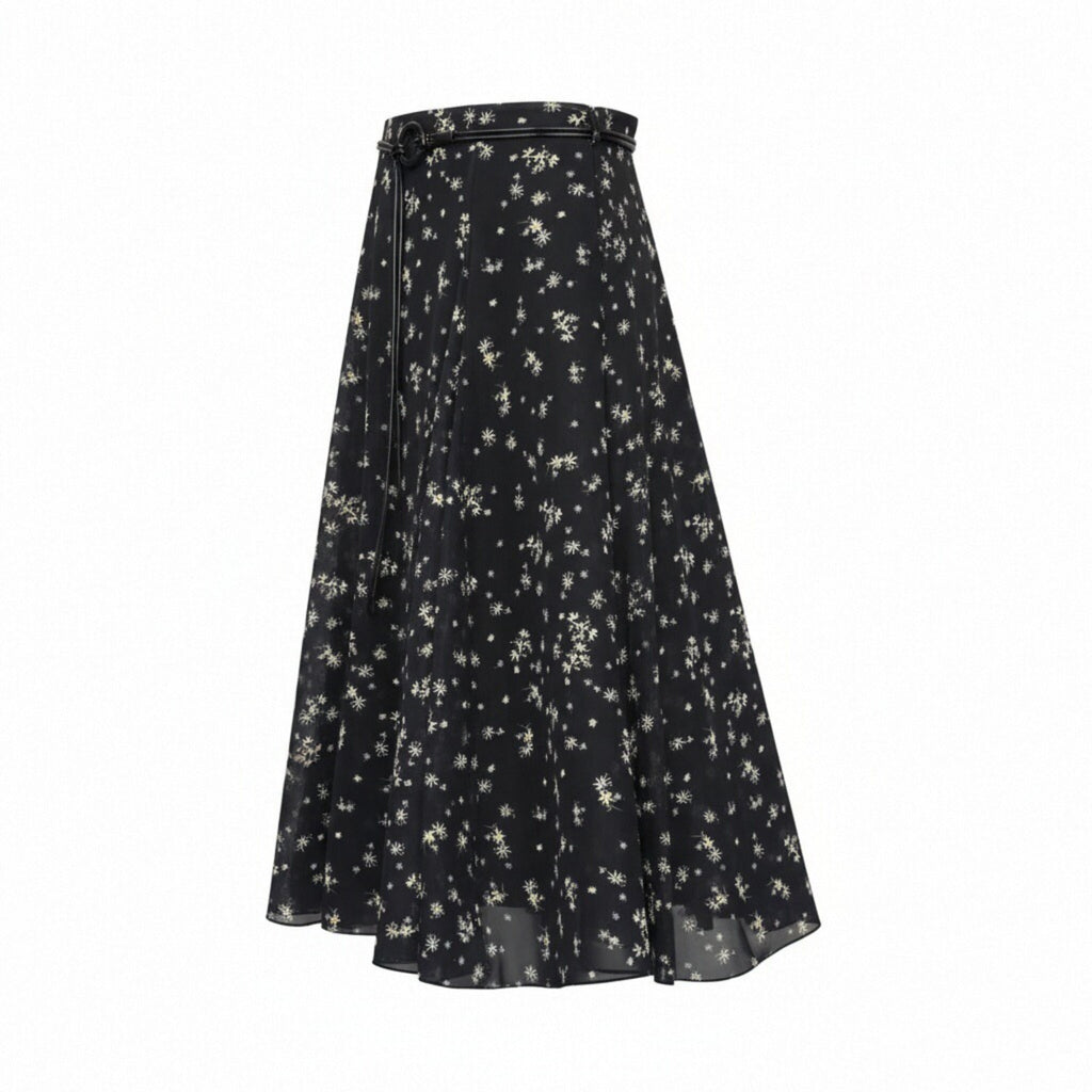 Winter Fashion Slim Fit Slimming Floral Skirt