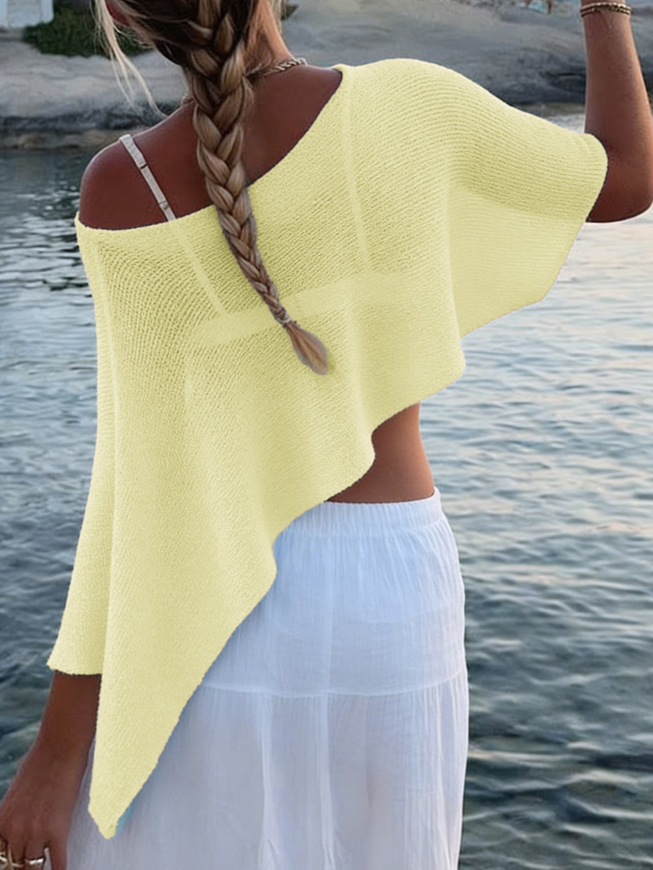 Women's Casual Vacation Versatile Shawl Woolen Summer Blouses
