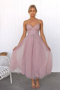 Beautiful Independent Temperament Sexy Straps Tulle Dress