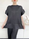 Women's Peplum Comfort Casual Stitching Loose Fashion Design Women's T-shirt