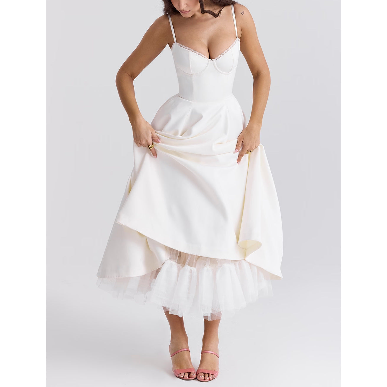 Women's Sexy Brace Sleeveless Pettiskirt Maxi Clothing