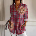 Women's Summer Casual Floral Shirt Little Daisy Blouse
