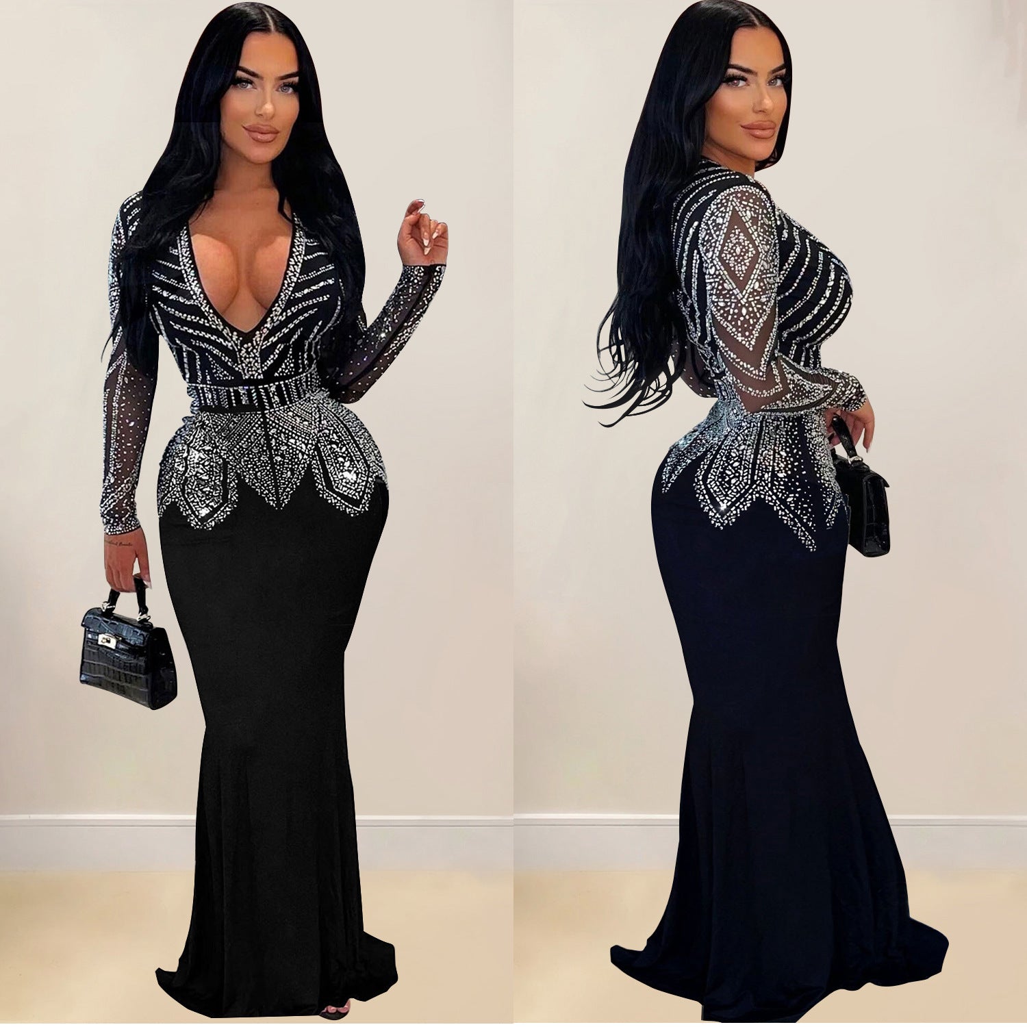Innovative Popular Women's Fashion Wear Rhinestone Dress