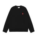 Knitted Round Neck Small Love Fashion Female Couple Loose Long Tops