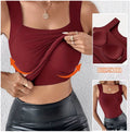 Women's Color Ribbon Chest Pad Outer Wear Women's T-shirt
