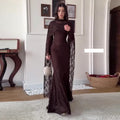 Graceful Winter Lace Sheath Elegant Fashion Dress