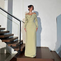 Elegant Sexy Sheath Halter Long Sleeve Dress
