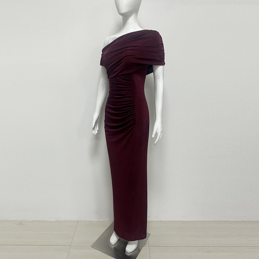 Summer Fashion Mature Elegant Skinny Sheath Irregular Dress
