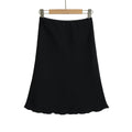 Early Spring Bow Decoration Check Hip Skirt