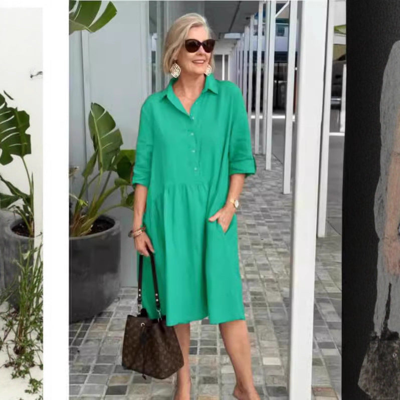 Durable Women's Loose Casual Elegant Commuter Dress