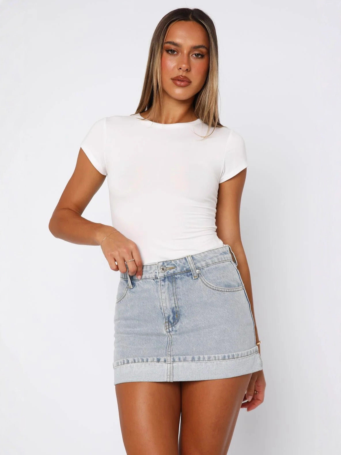 Durable Versatile Comfortable Women's Stretch Denim Skirts