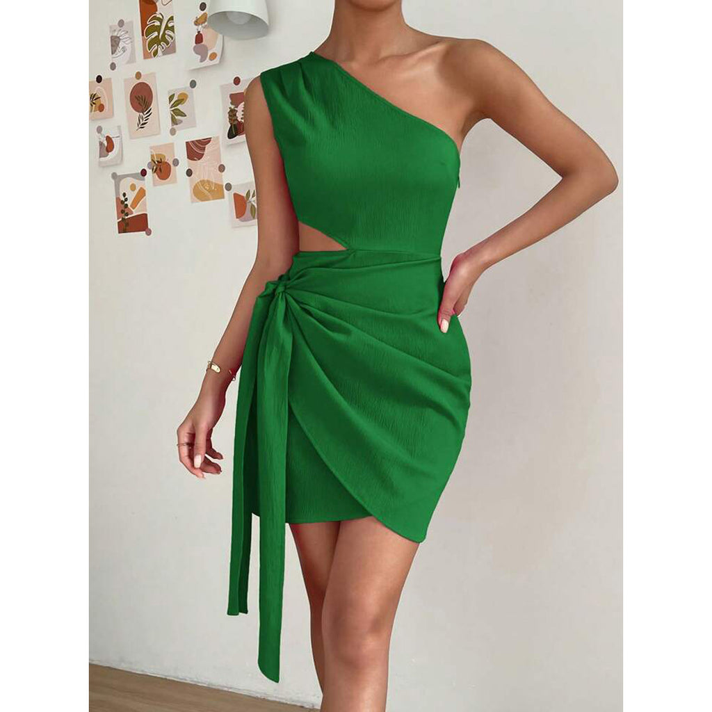 Stylish Glamorous Innovative Side Stomach Blanket Dress