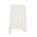 Style Mature Elegant Irregular Fashionable White Simple Skirt