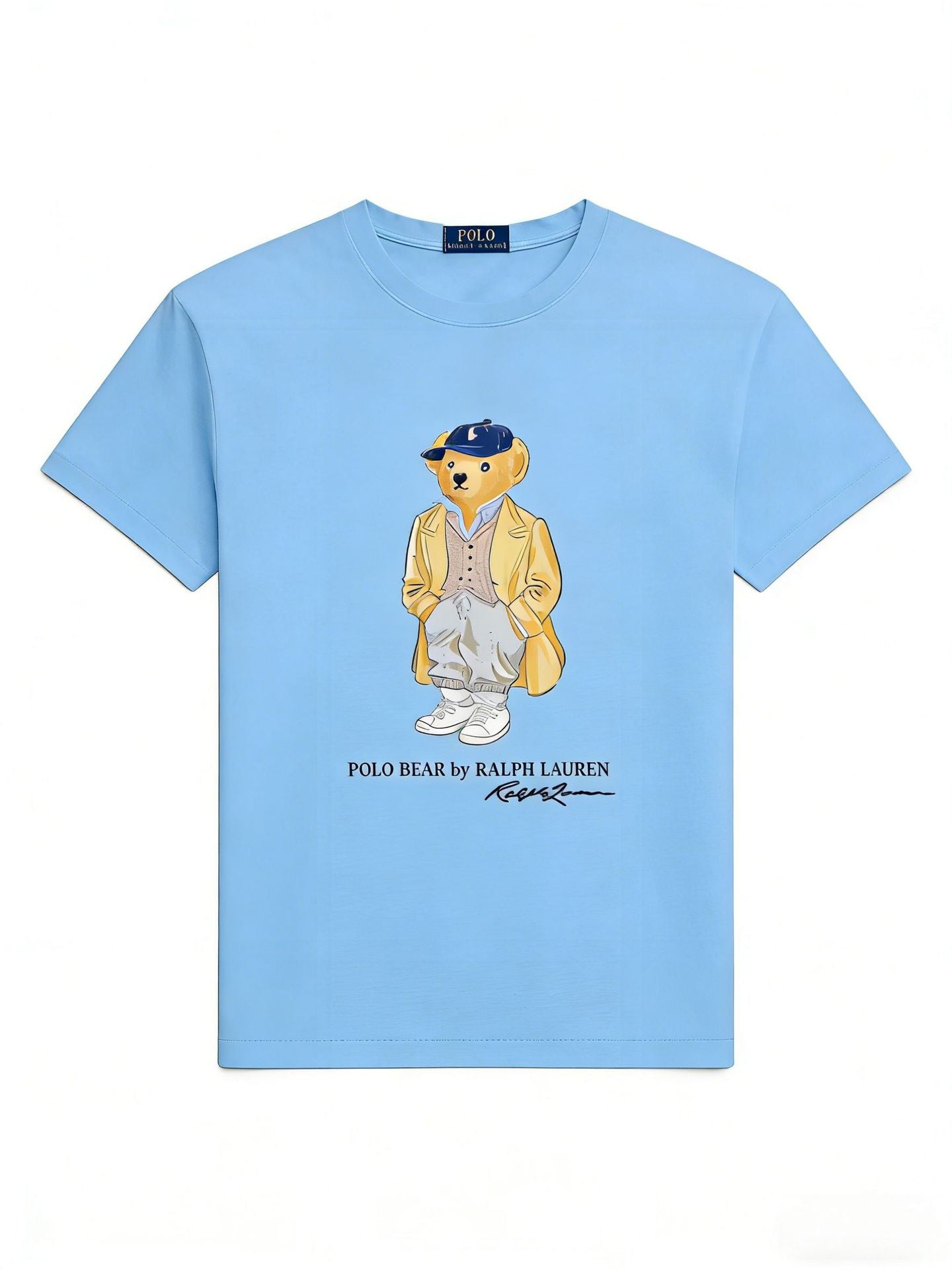 Women's Casual Bear Printed Summer Round Neck Women's T-shirt