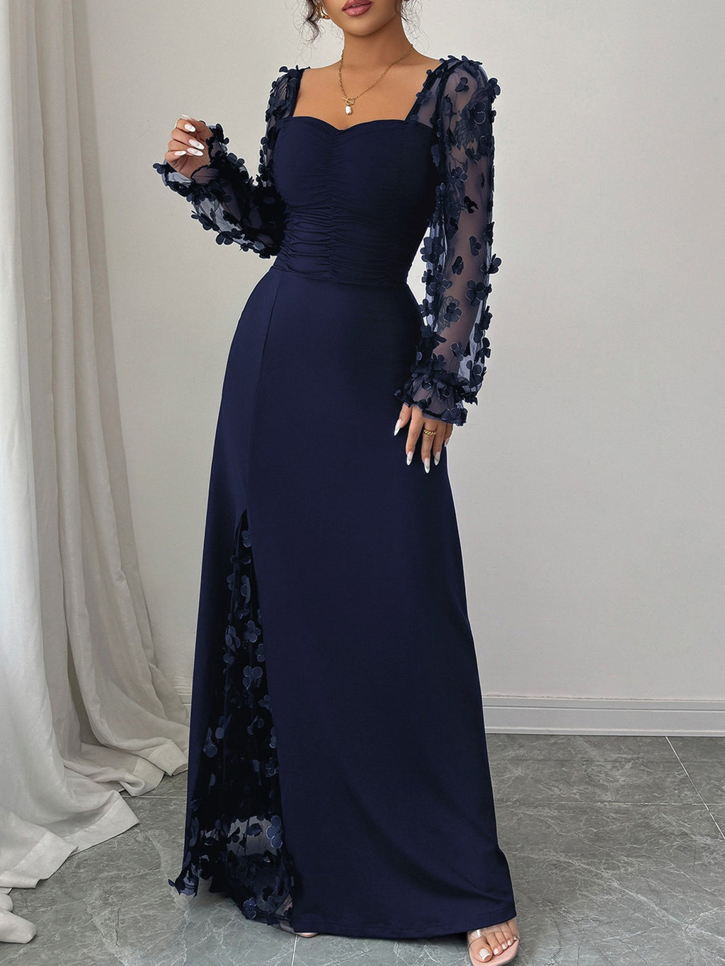 Women's Elegant Graceful High Sense Long Sleeve Dress