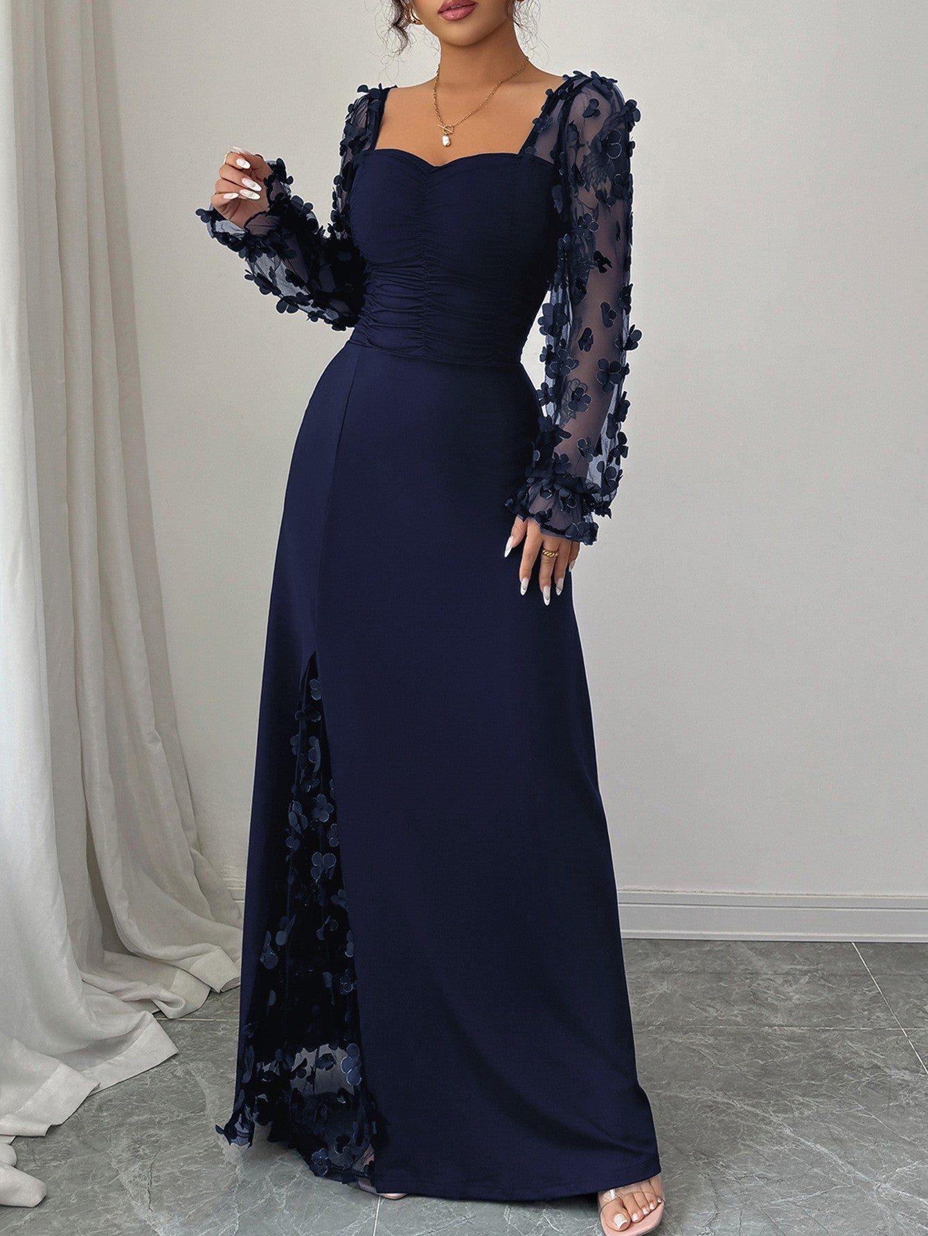 Women's Elegant Graceful High Sense Long Sleeve Dress