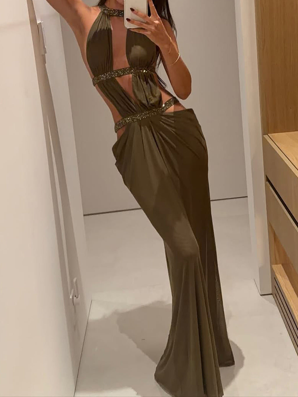 Elegant Fishtail Light Luxury Party Backless Sexy Dress