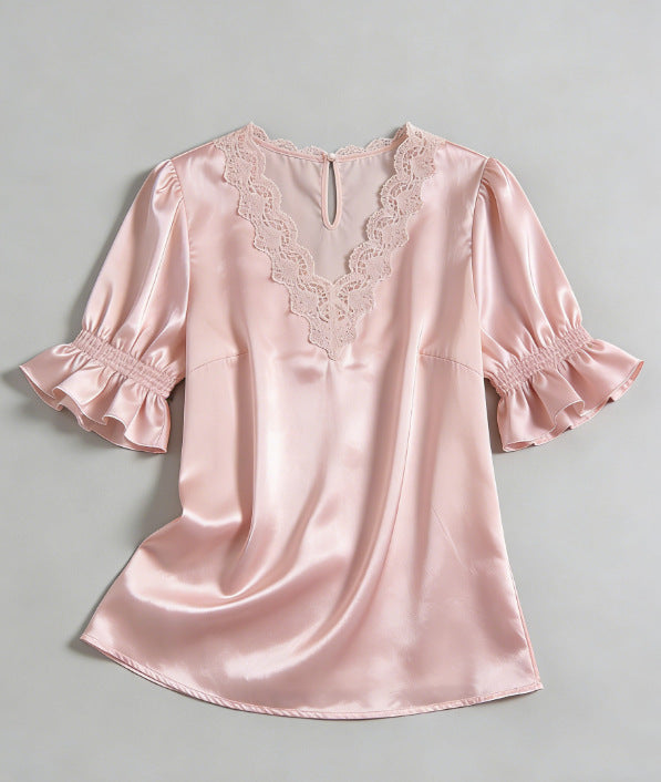 Versatile Beautiful Women's Ruffled For Shirt Blouse
