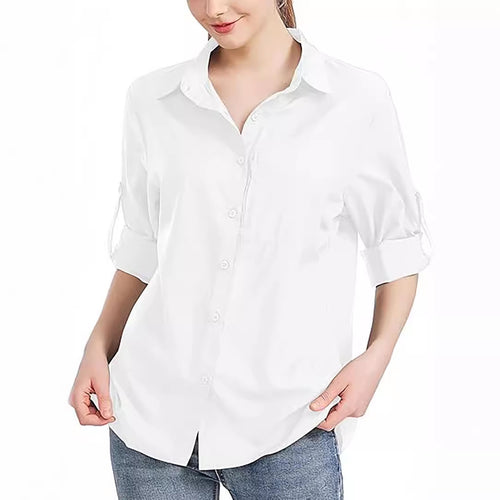 Comfortable Versatile Women's Zipper Pocket Autumn Blouse