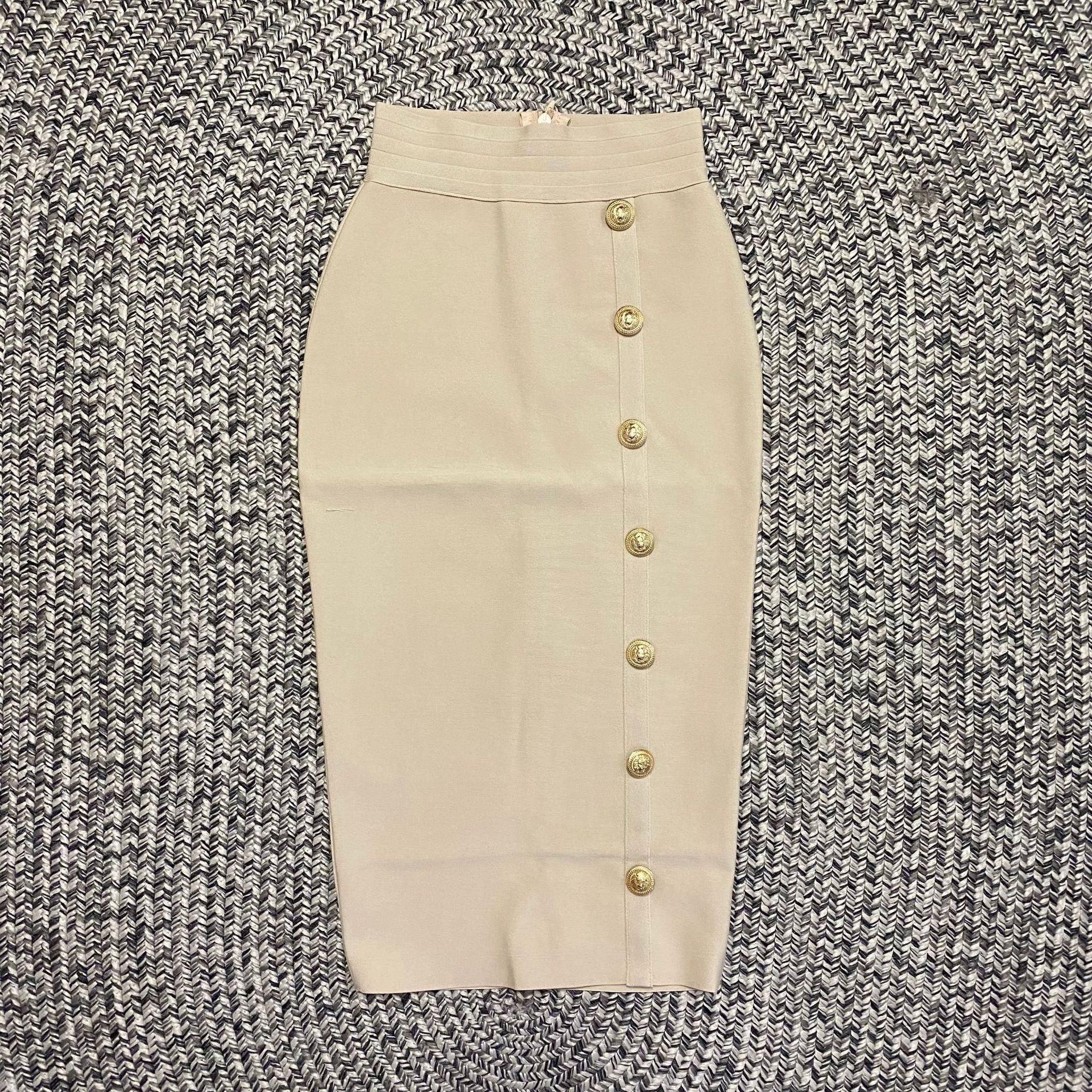 Women's Colors Bandage Sexy Tight Metal Buckle Skirts