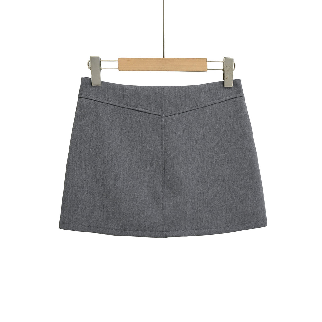 Spring Simple Basic Hot Sexy Hip Skirt