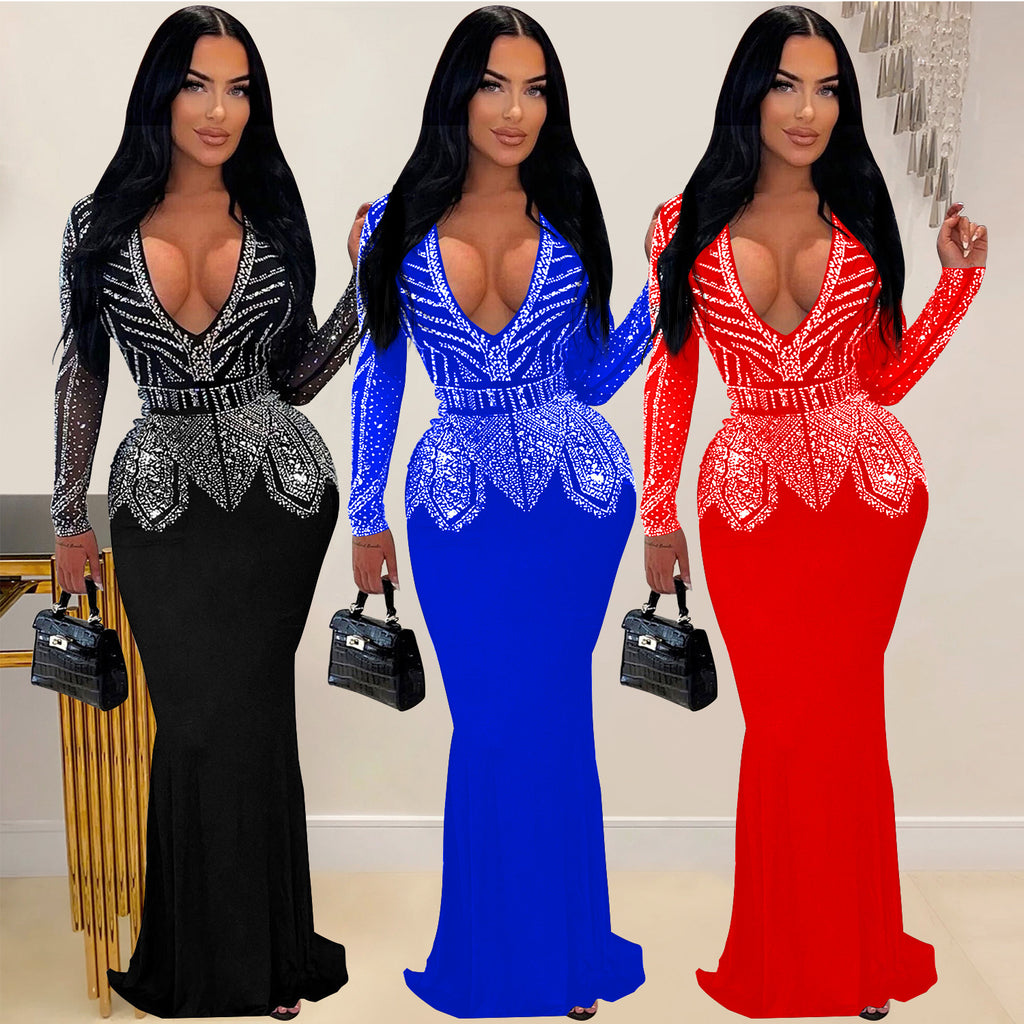 Innovative Popular Women's Fashion Wear Rhinestone Dress