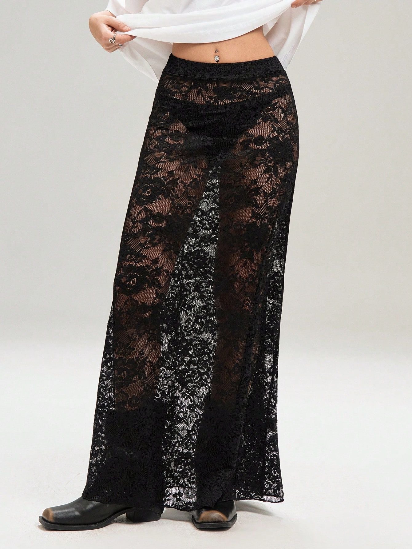 Women's Color Sheath Street Fashion High Waist Skirt