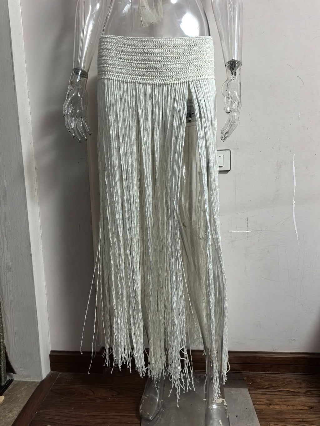 Women's Hand Crocheting Tassel Beach Dress Fashion Skirt