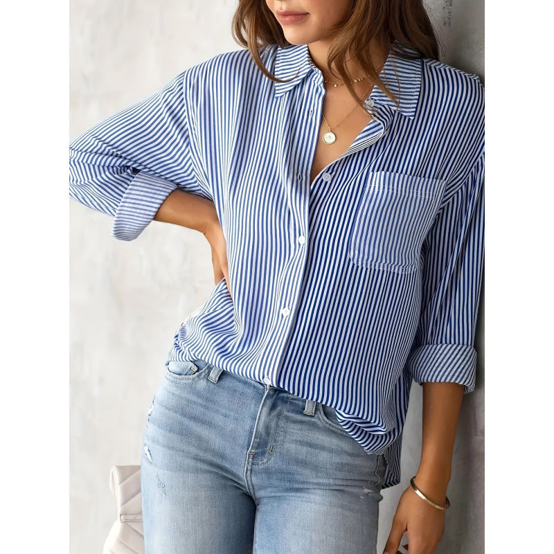 Women's Loose Casual Long Sleeves Shirt Tops