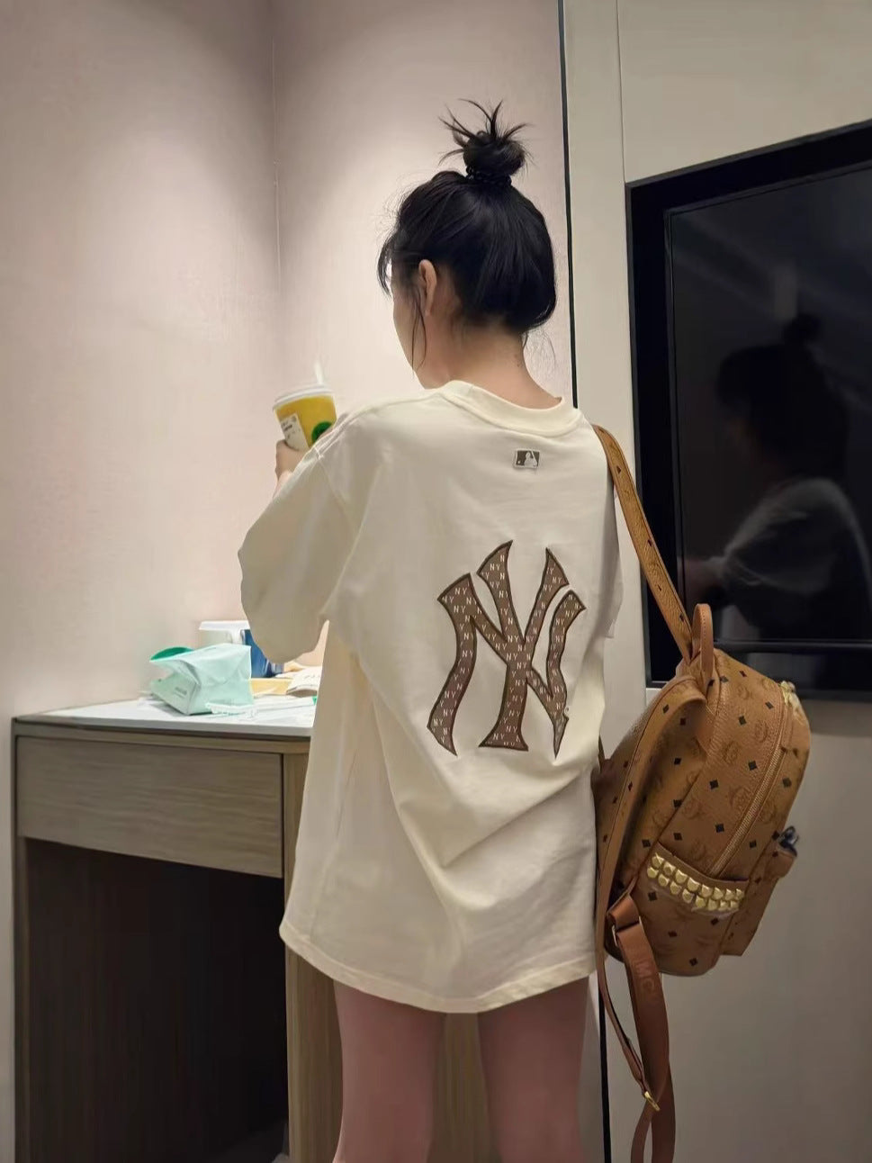Women's & Men's Quality Summer Sleeve Embroidered Crew Neck Loose Leisure Women's T-shirt