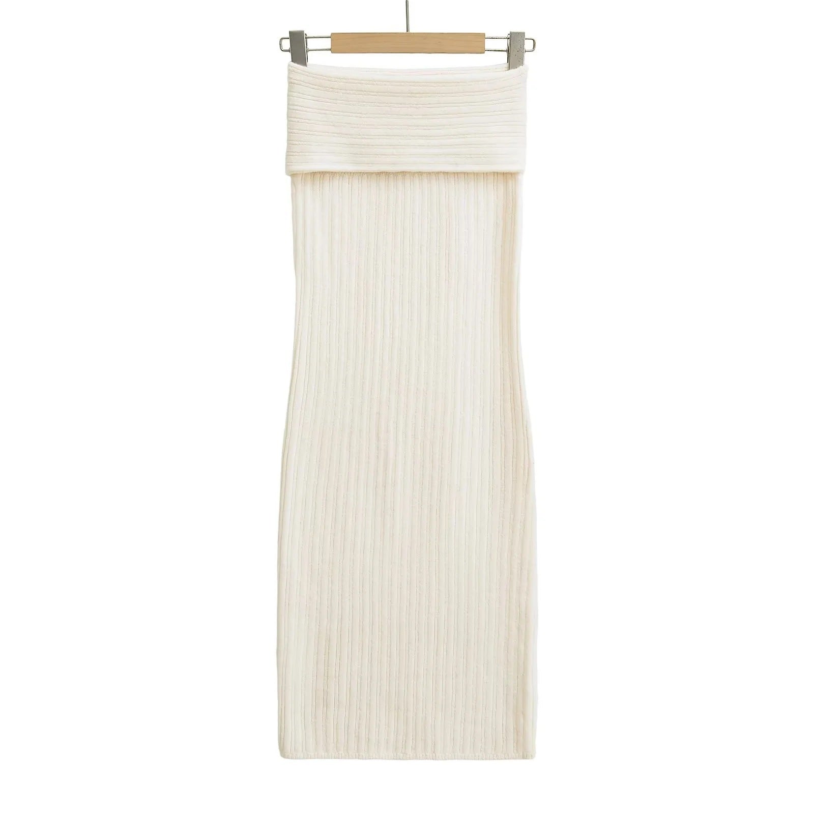 Solid Color Flanging Low Waist Slimming Temperament Skirt