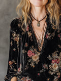 Pretty Women's Loose Long Sleeve Outside Blouse