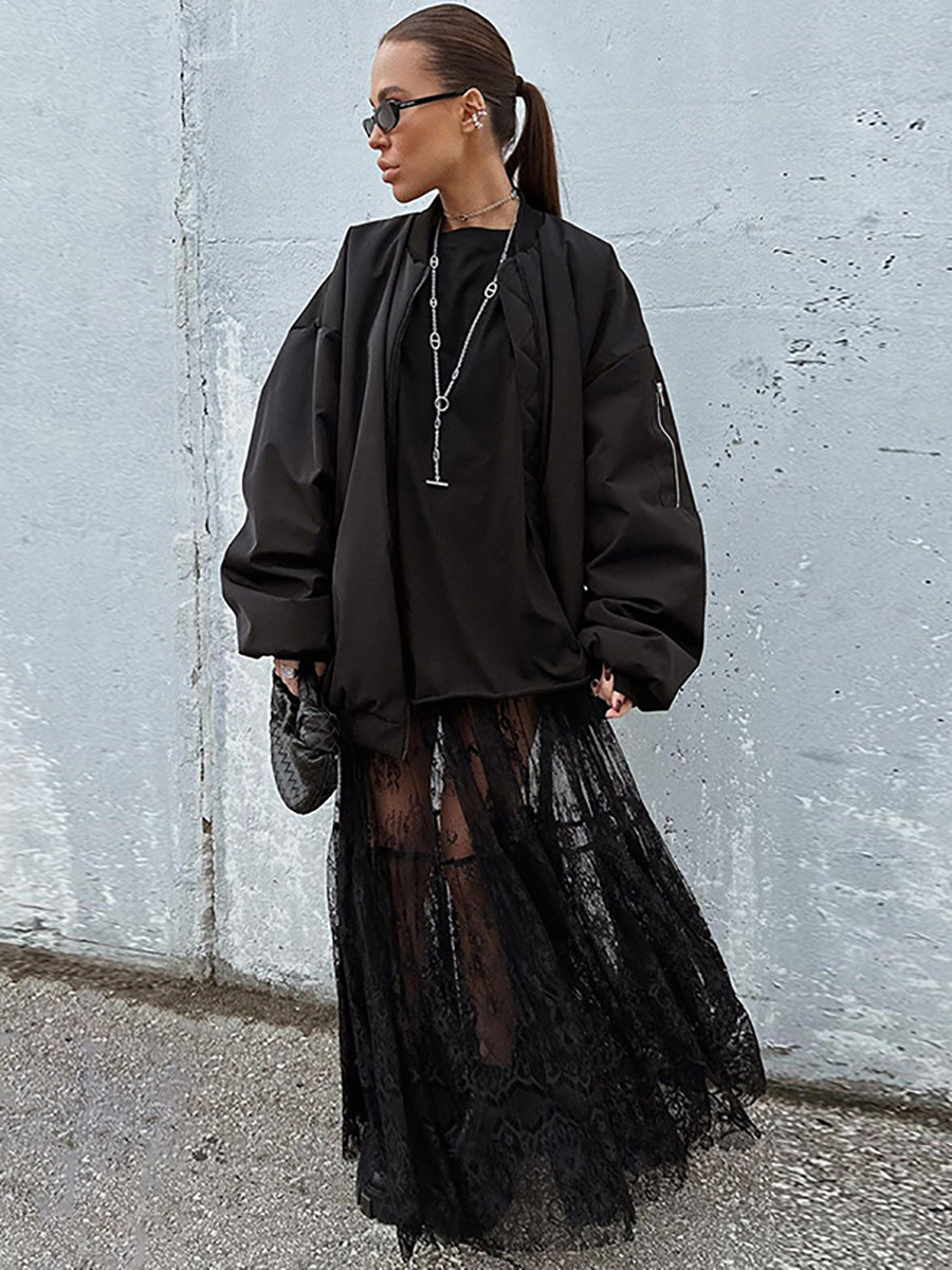 Female Dress Black Sexy Lace High Waist Skirt