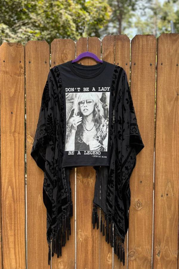 Women's Street Retro Printed Loose Batwing Sleeve Women's T-shirt