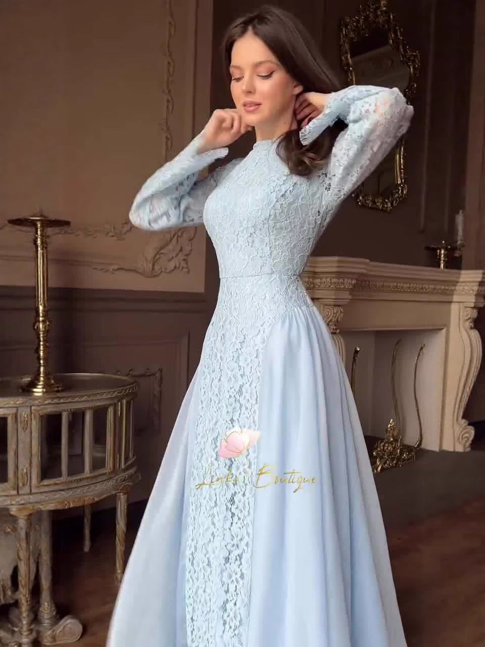 Women's Summer Elegant Retro Long Sleeve Soft Dress